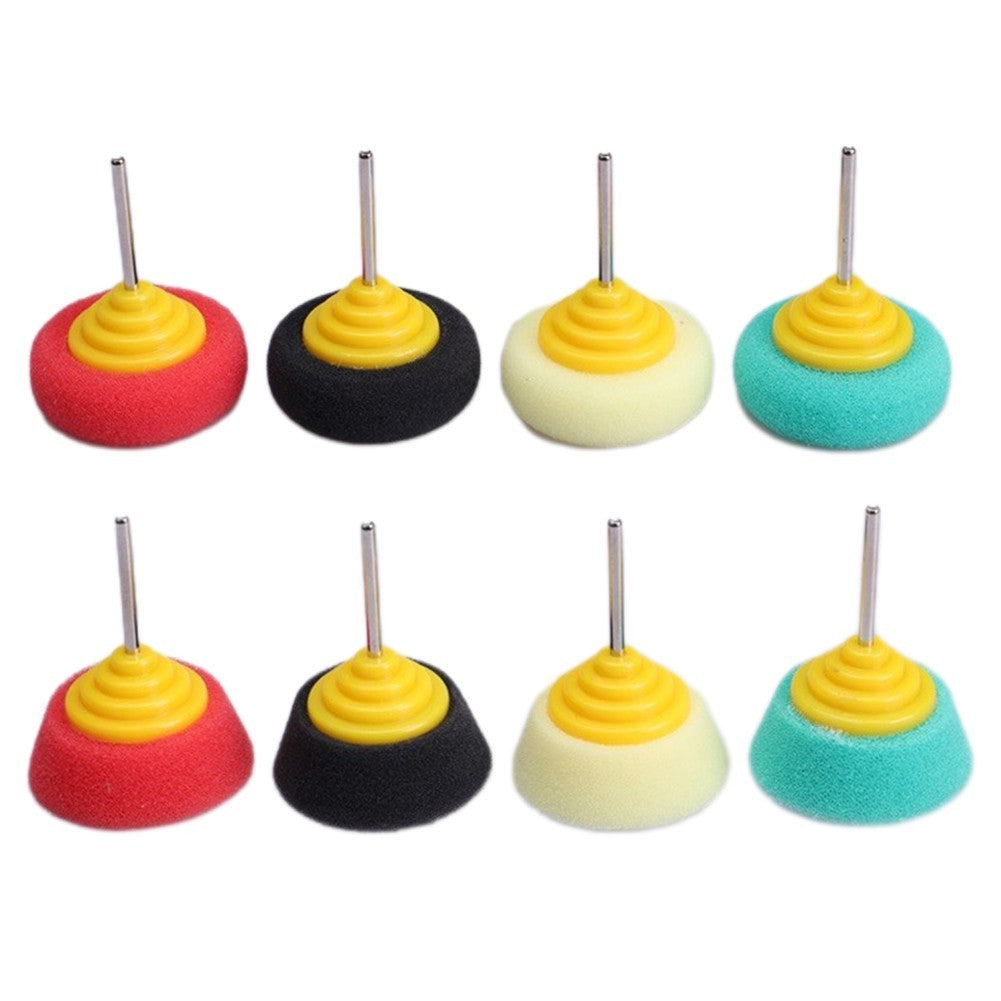 Foam Drill Polishing Pads Buffing Wheel 3mm Shank Diameter 40mm Diameter