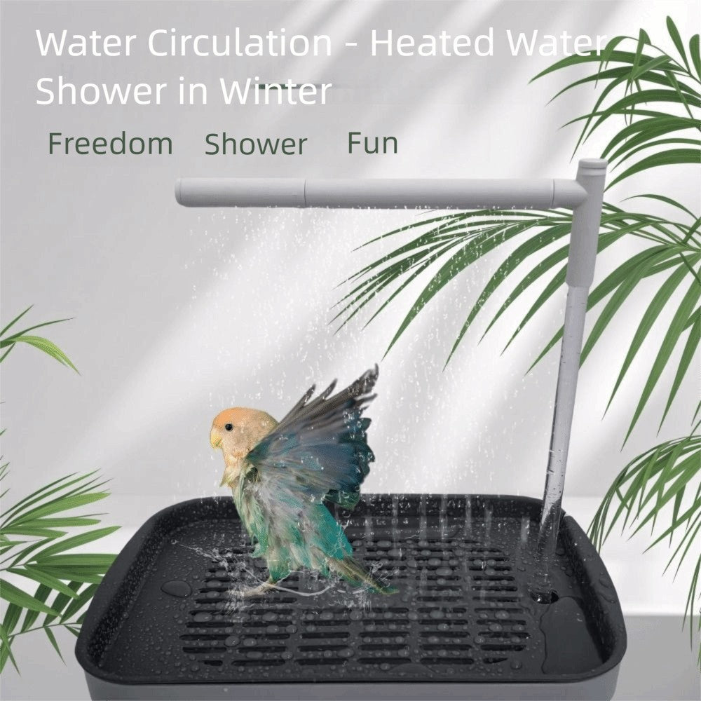 Automatic Parrot Bird Bath Tub Bird Bathtub Shower Fountain  Pet Supplies