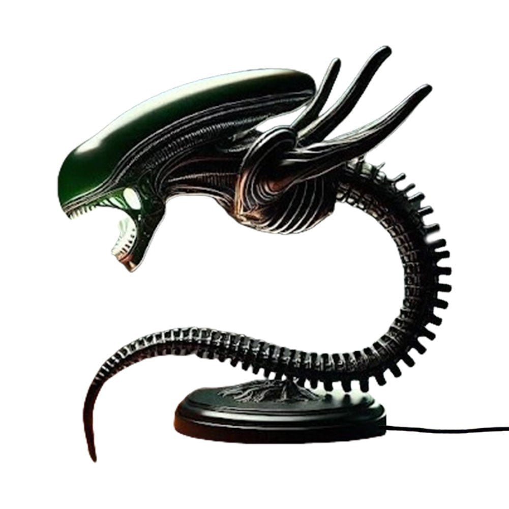 Alien Head Specimen Glow Table Lamp Xenomorph Aliens LED Lamp New Resin