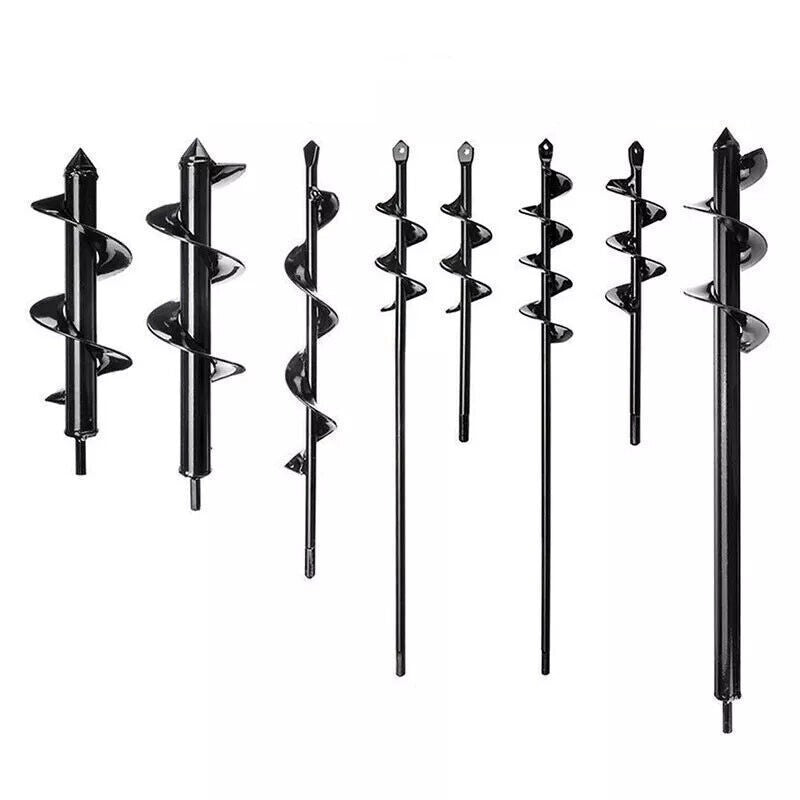 Garden Post Hole Digger Auger Bit Spiral Drill Bit Fence Yard Planting Tool
