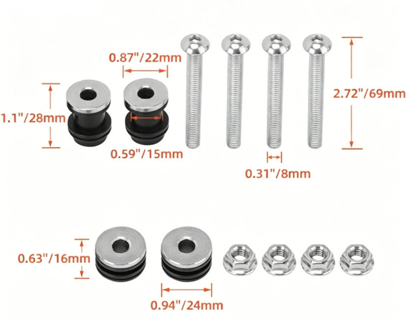 Modified for Kit Fits for Harley  XL883XL1200X48 (2004-2019）