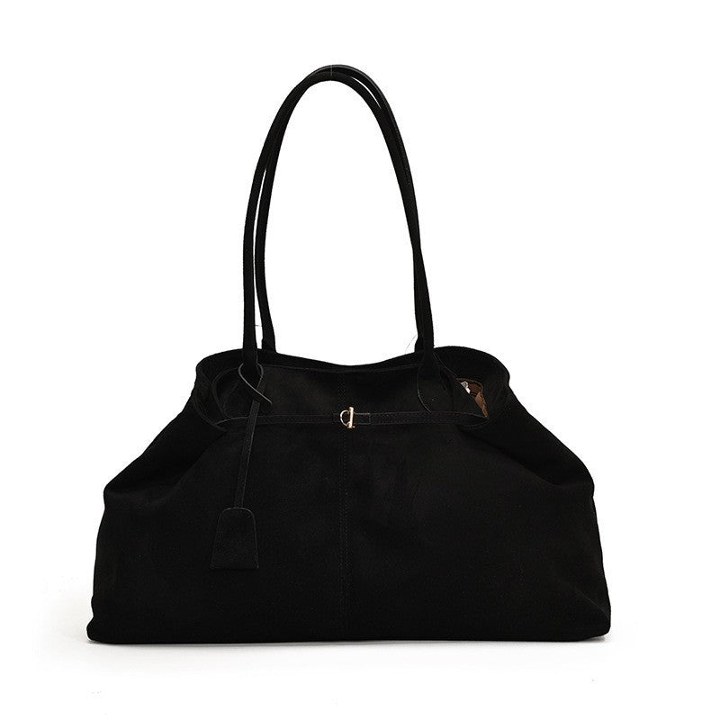 Women Tote Bag Shoulder Bag Suede Texture Large Work Handbag Casual Everyday