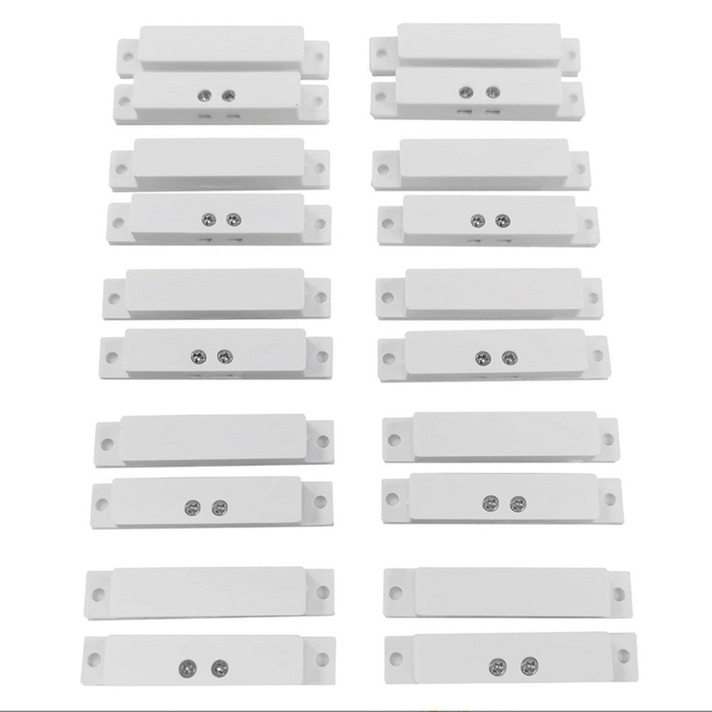 10 Sets Wired Magnetic Reed Switch Door Window Sensors for Security Alarms
