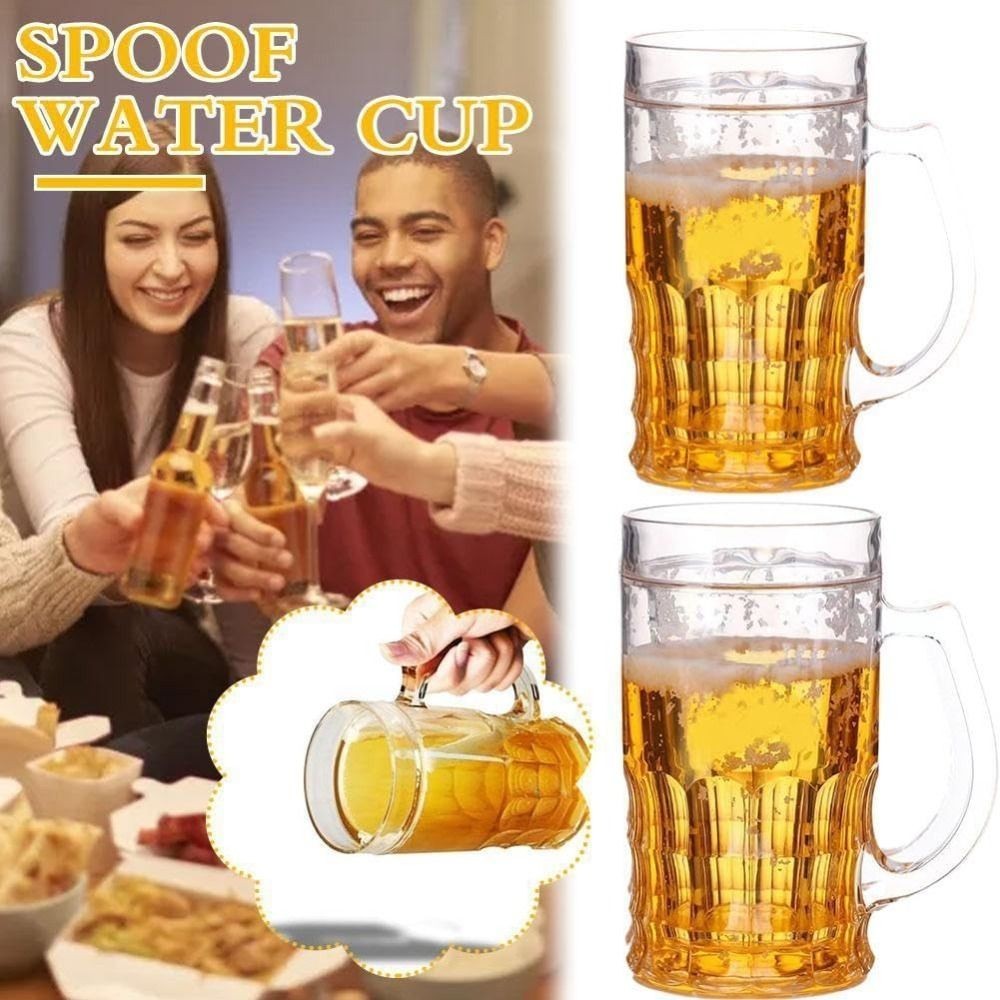 Realistic Look Fake Beer Mug With Handles Prank Cup Fake Beer Bottle  Gift