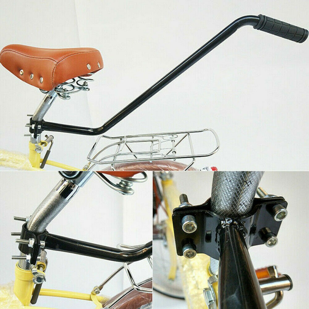 Kids Bike Learning Push Handle Safety Pole Bar Bicycle Control Grip Parent Grab