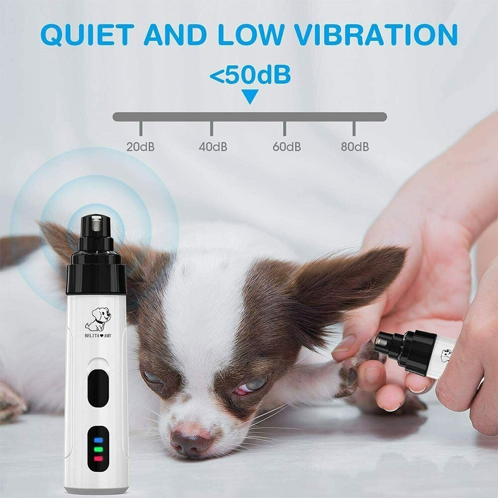 Pet Dog Cat Nail Claw Grooming Grinder Trimmer Electric Nail File Tool Cutter UK