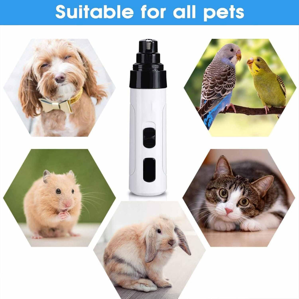 Huesom Silent Groom Pro Nail Grinder, Electric Dog Nail Trimmers Quiet