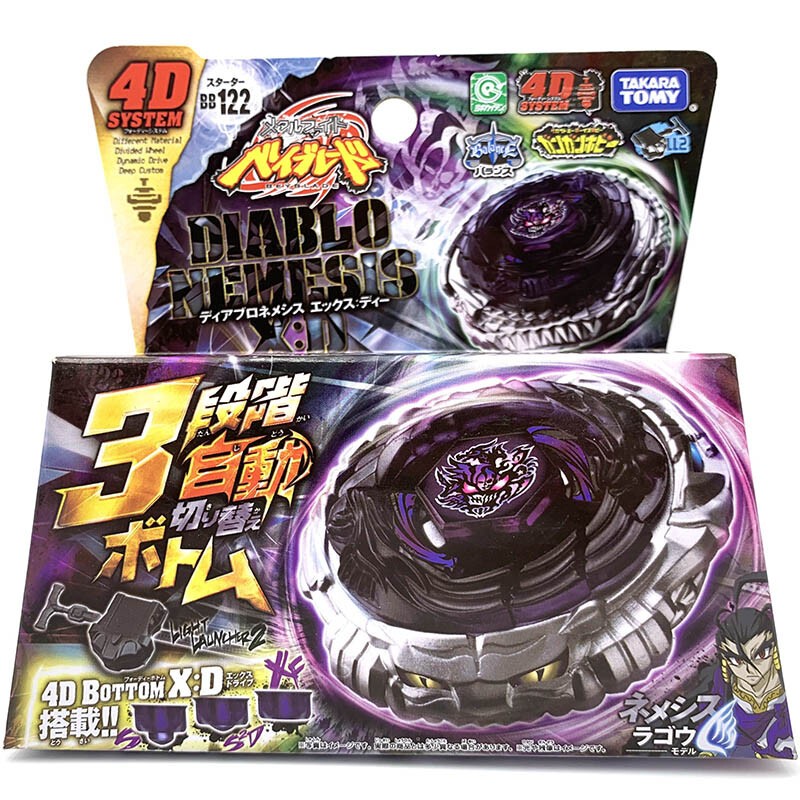 X:D BB122 Metal Fury 4D Fusion Beyblade Diablo Nemesis
