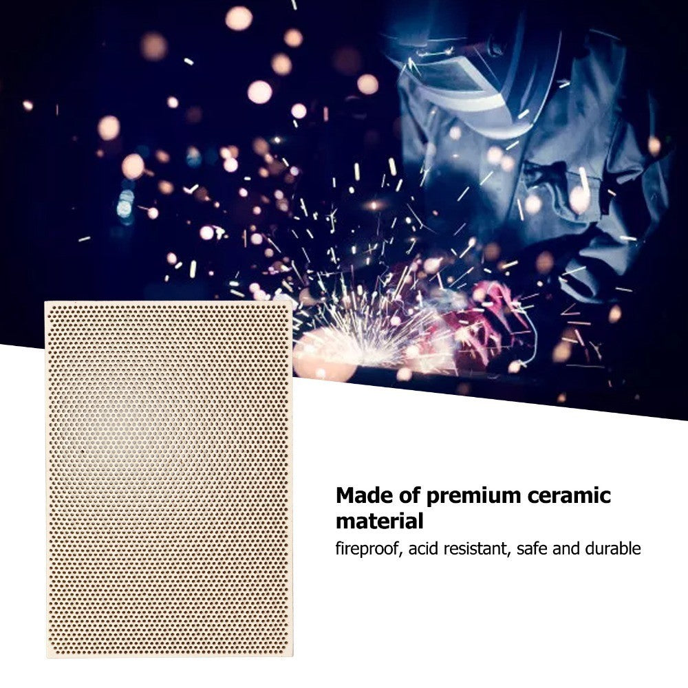 Square Fireproof Ceramic Soldering Board Honeycomb Ceramic Board Jewelry Making