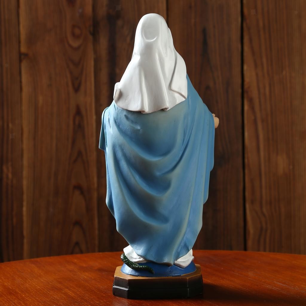 Blessed Saint Virgin Mary Statue Figure Our Lady of Loudes Figurine Sculpture