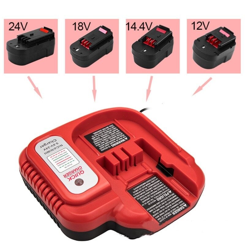 Fast Battery Charger 9.6V-24V for Black&Decker HPB18-OPE NiCd NiMh battery UK