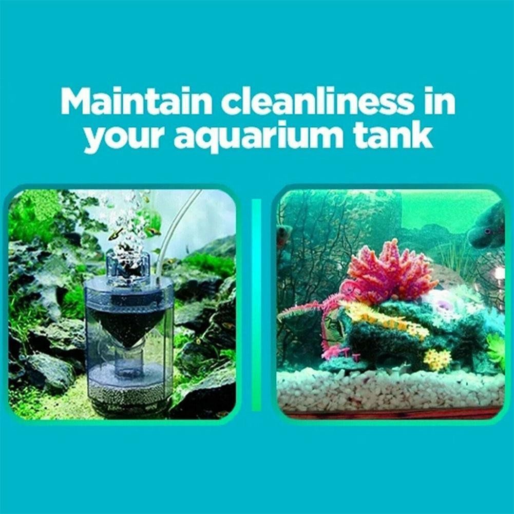 1pc Ultra-Quiet Aquarium Fish Stool Suction Collector Fish for Tank Manure Filt