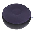 Inflatable Ottoman Stool Chair Foot Rest Pouf Footstool Portable Patio~Dark Blue