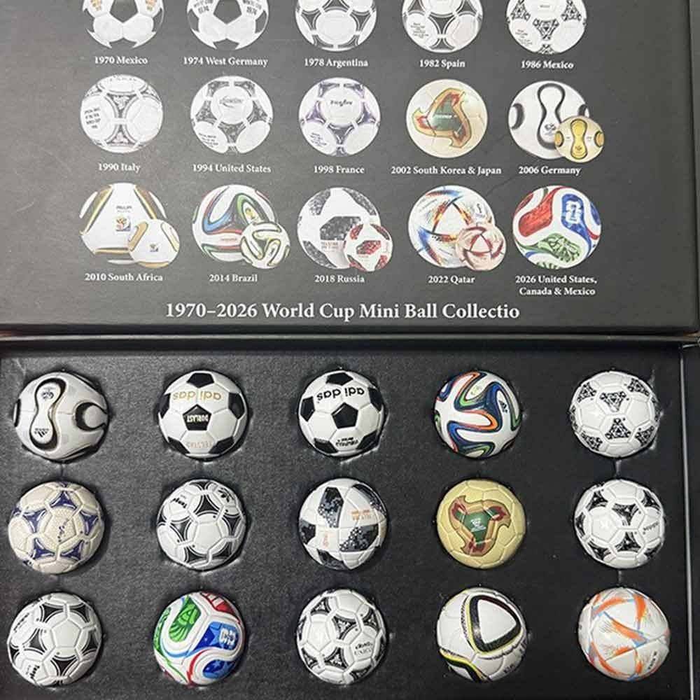 Historical FIFA World Cup Soccer Mini Ball Set 1970-2026 Collection Gift UK