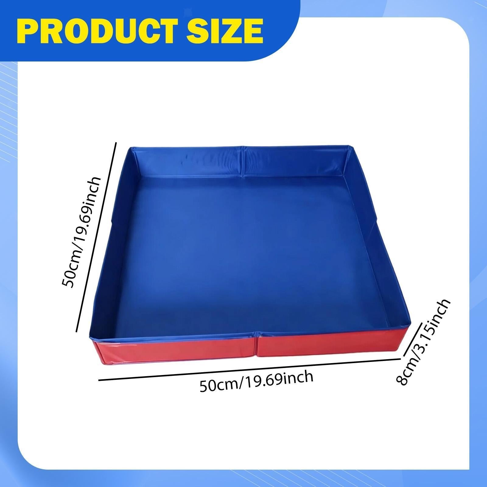 Kids Sand Pit Tray Beach Sand Play Container for Lawn Backyard Outdoor