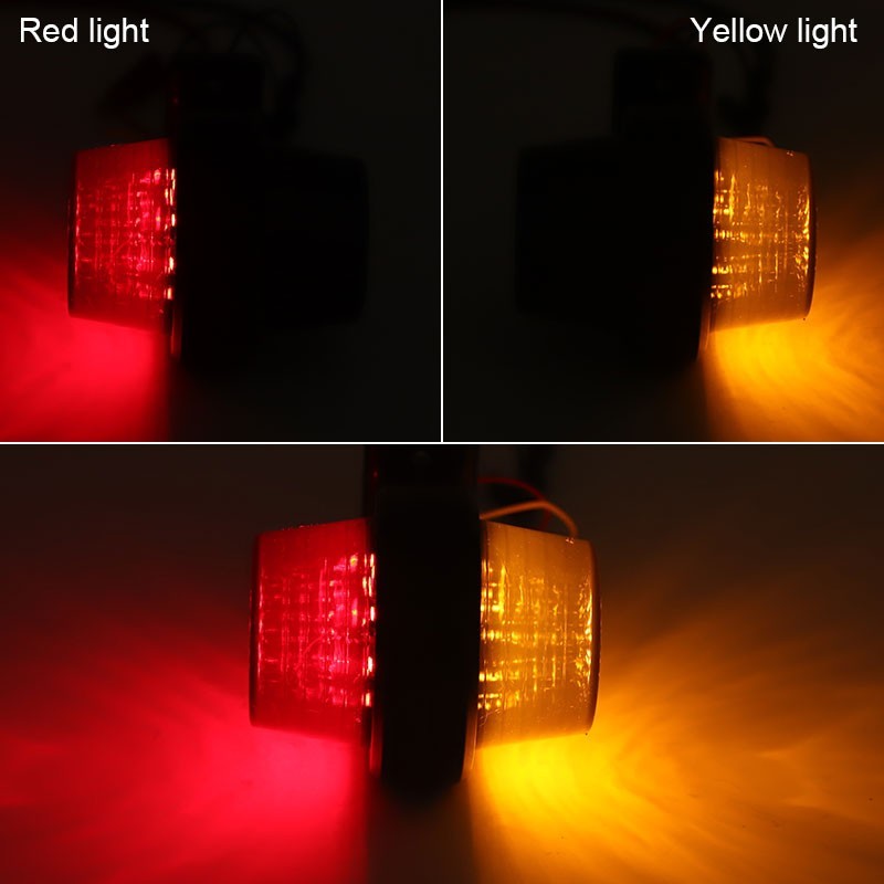 2 x Amber Red 12V 24V LED Neon Lights Side Marker Lamps for Scania MAN DAF Volvo