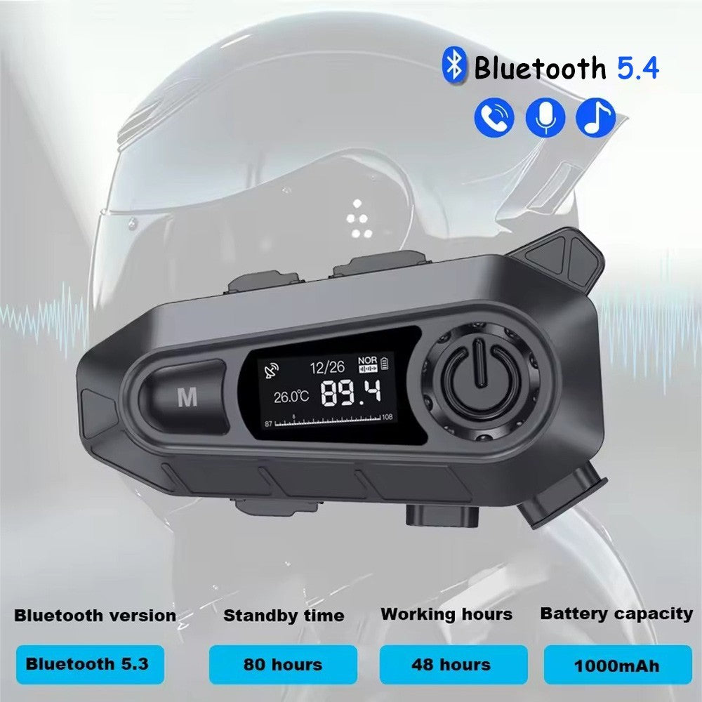 Bluetooth 5.4 Motorcycle Helmet Headset Noise Cancellation Headphones Waterproof