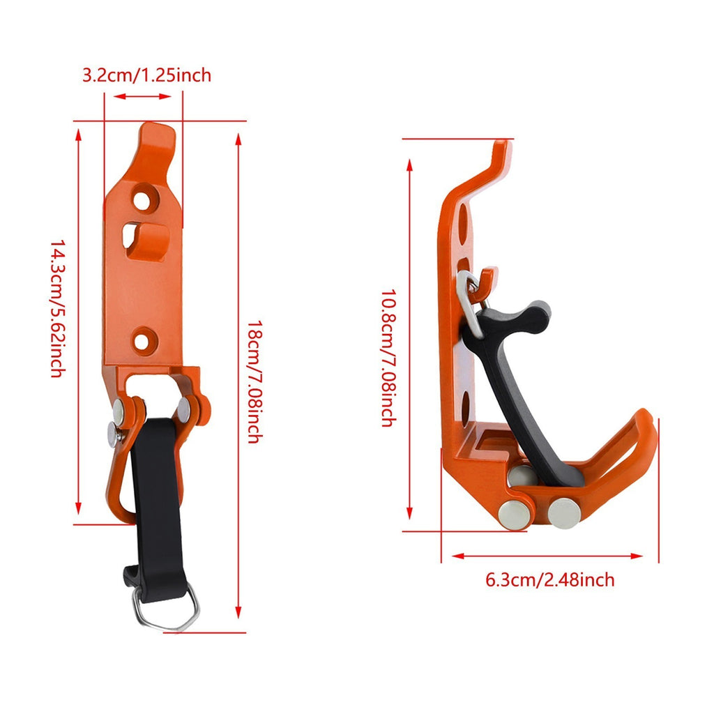 2Pcs 17-40mm Quick Release Axe Shovel Holder Roof Rack Vehicle Wall Mount Clamp