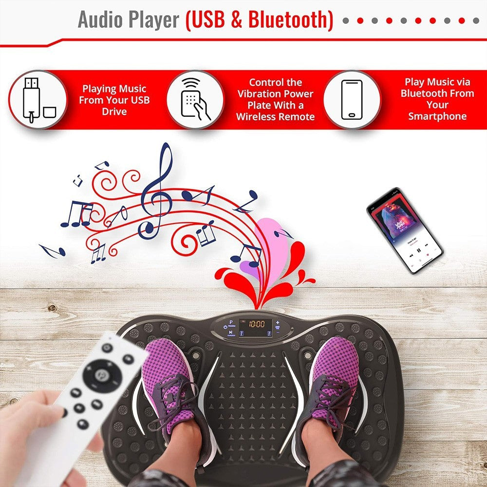 Power Vibration Plate Vibrating Machine Platform Exercise Body Shaker Massager
