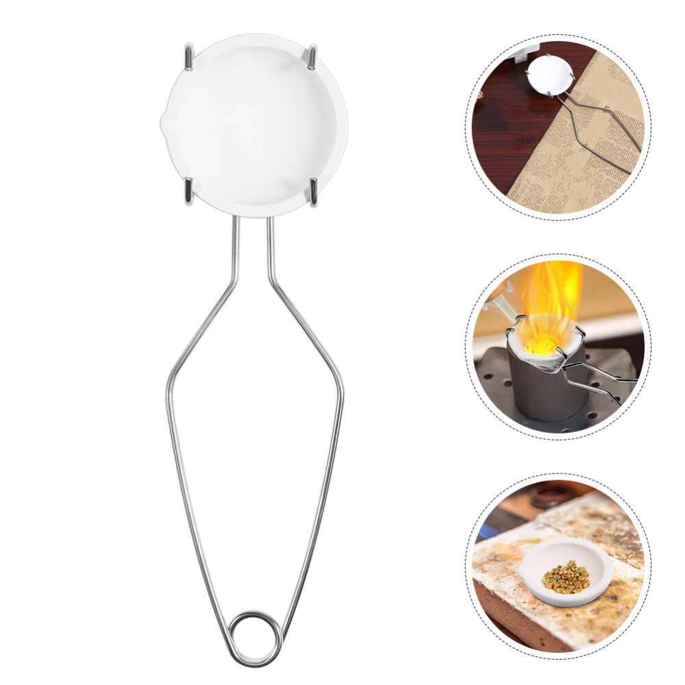 1 Set Metal Melting Kit Crucibles Bowl And Crucible Tongs Crucibles Metal