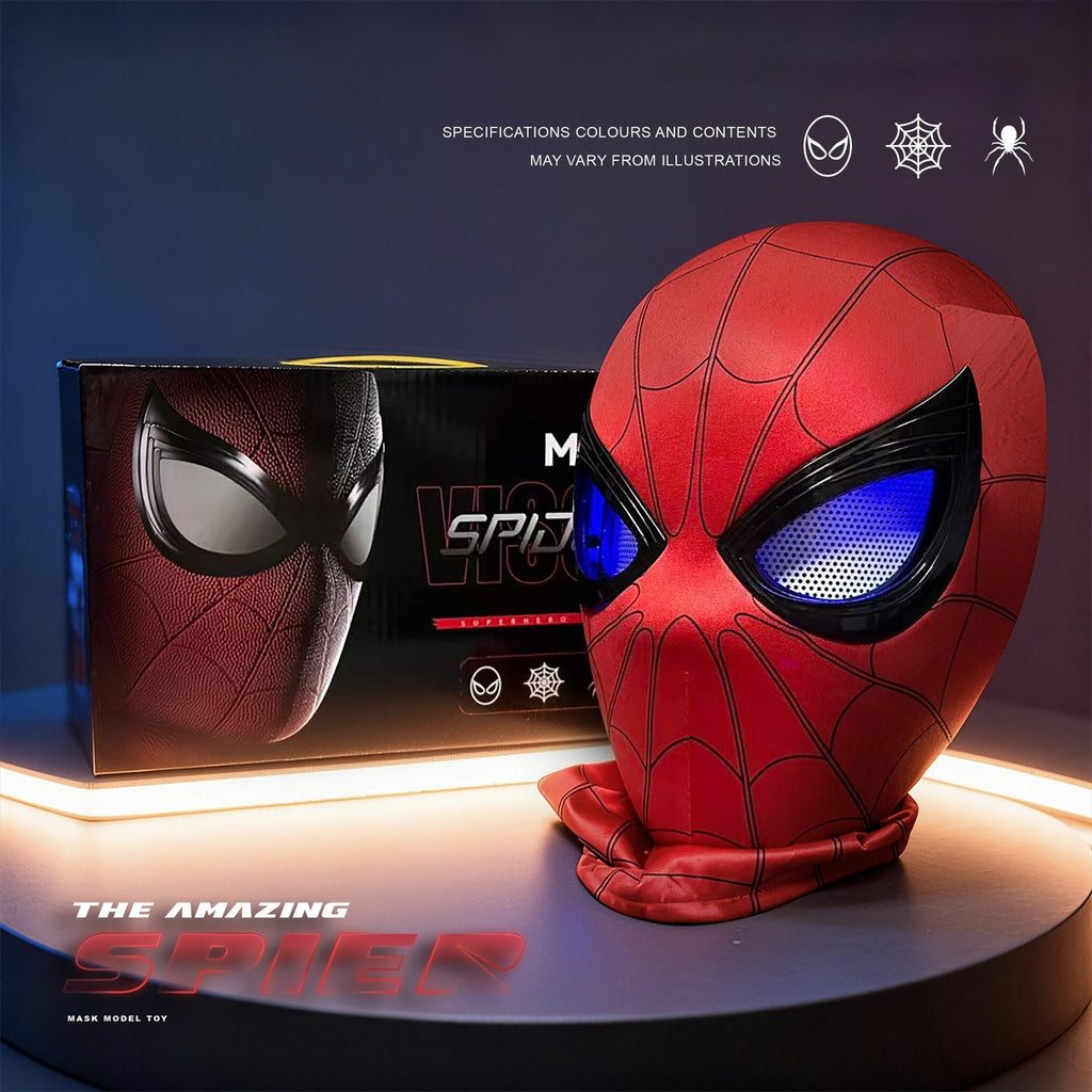 Spider-Hero Full Mask Breathable Blinkable Eyes for Halloween Christmas Cosplay
