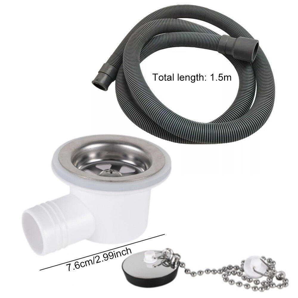 For Dometic Smev Waste Fitting Kits Angled for 20mm 3/4"