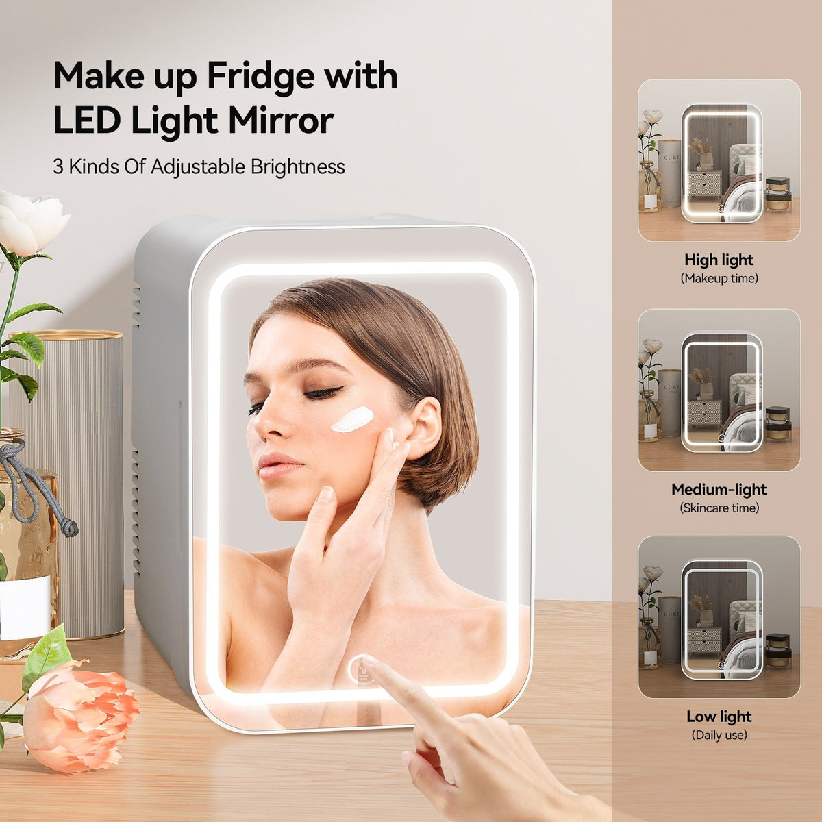 Mini Fridge 4L Portable Table Top Electric Small Cooler Warmer Ice Box Car Home