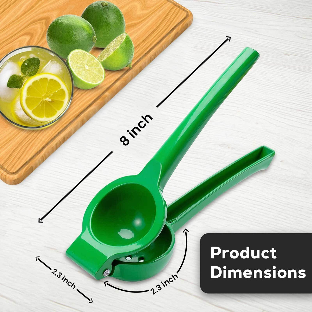 Heavy-Duty Metal Lemon & Lime Juicer Manual Citrus Press Fruit Extractor Kitchen