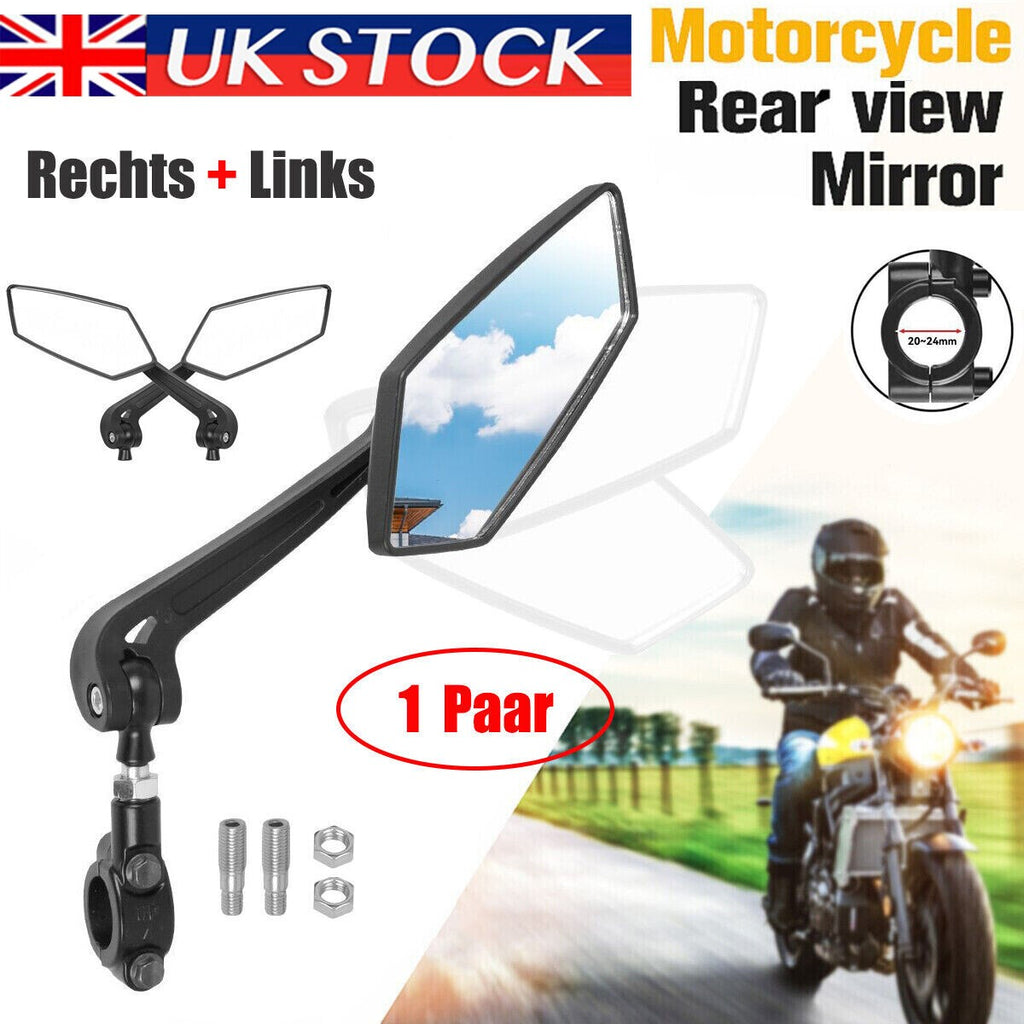2X Bicycle Handlebar Wing Rear View Mirror Mobility Scooter Mountain Bike MTB