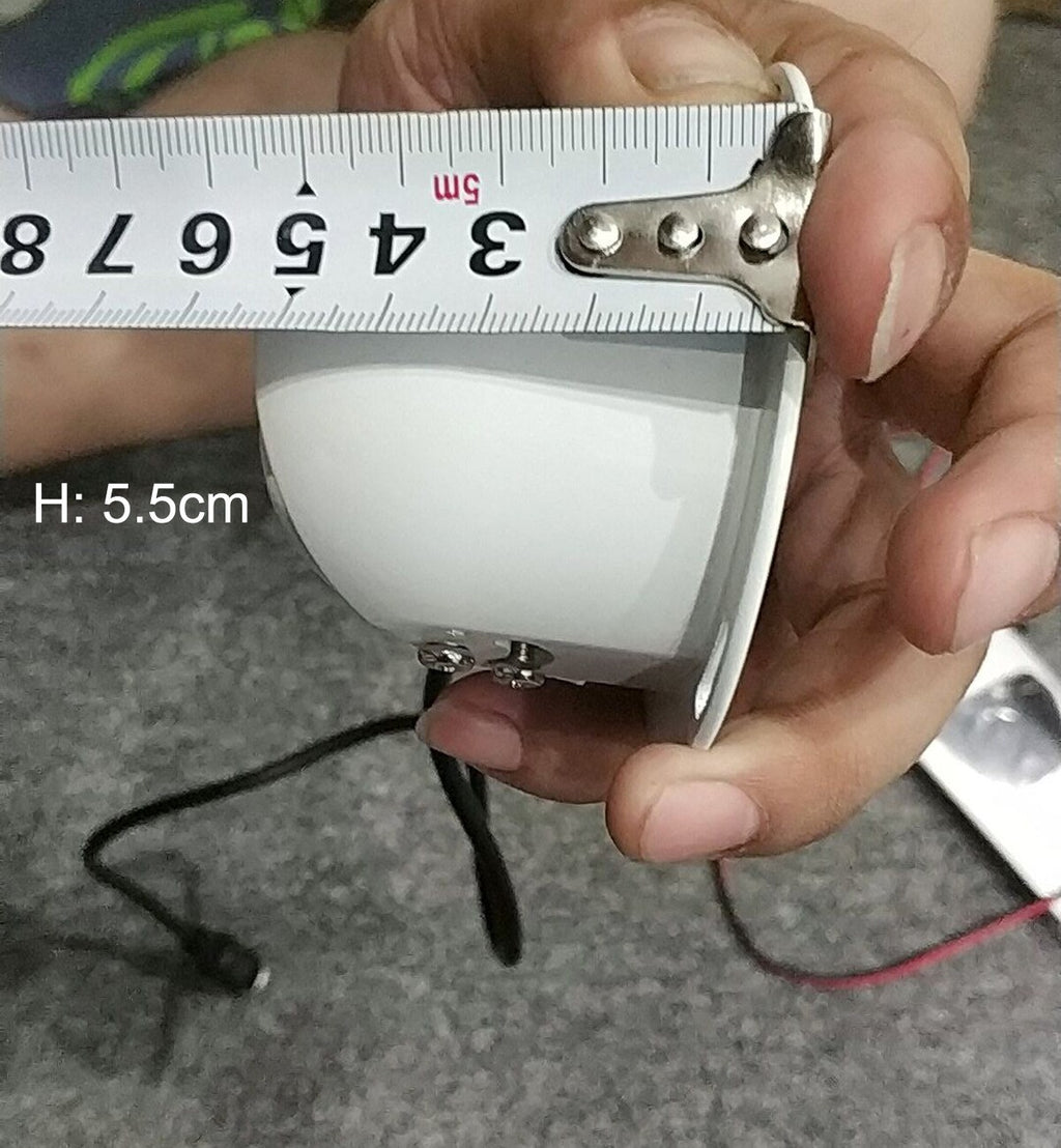 White 4 PIN Heavy Duty Caravan CCD IR Colour Reverse Rear view Camera 12v/24v Rv