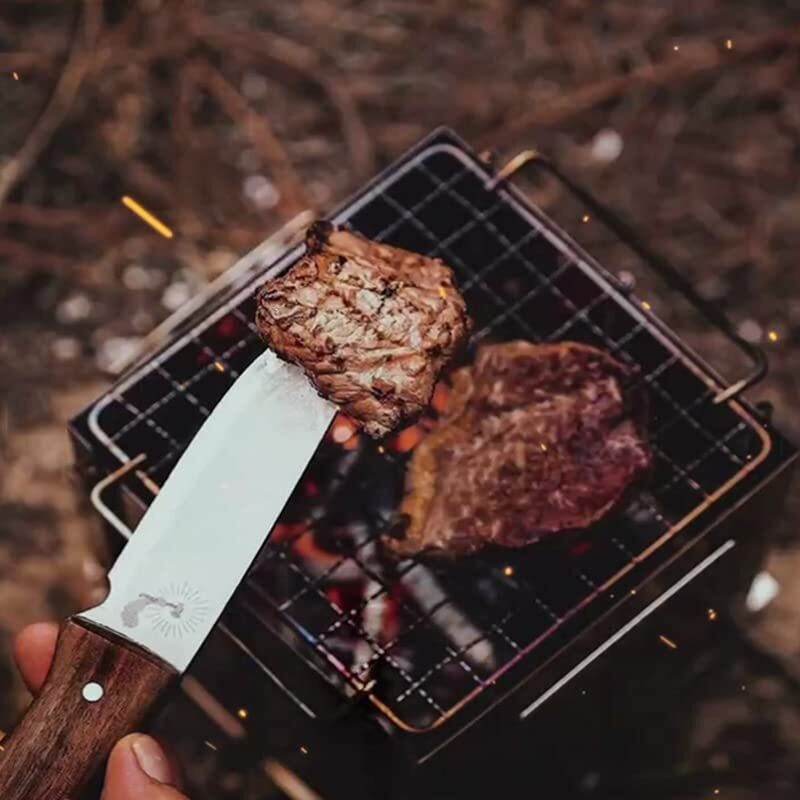 Wood Burning Stove Portable Foldable Grill Outdoor Camping Cookware Barbecue BBQ