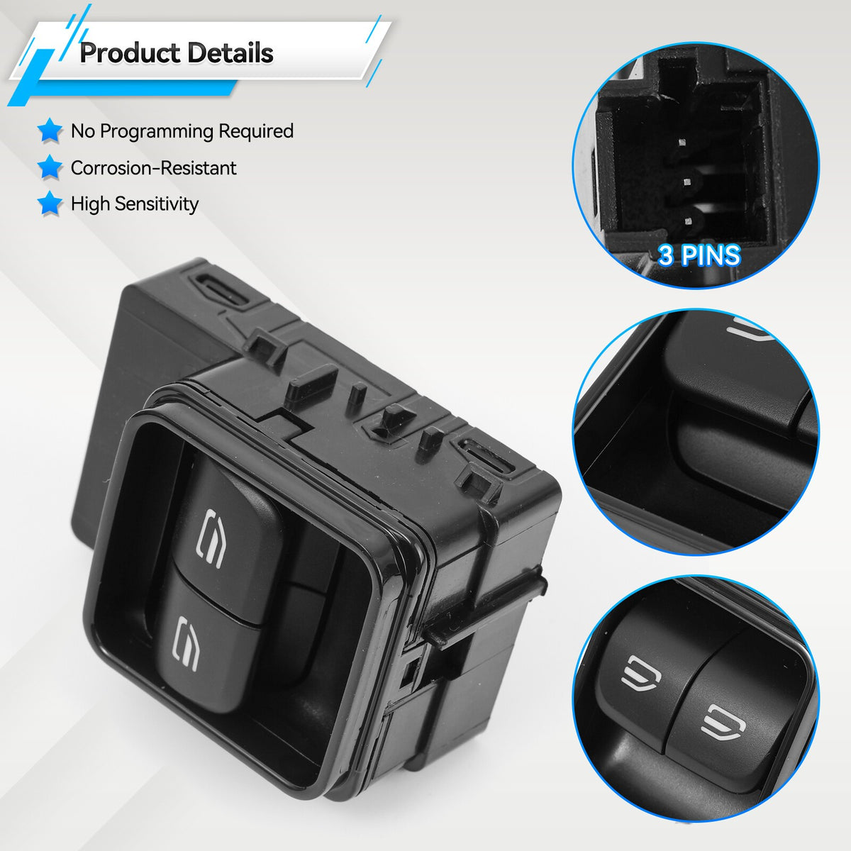 Window Switch Driver Side For Mercedes Sprinter 907 910 18-2022 A9079058902 NEW