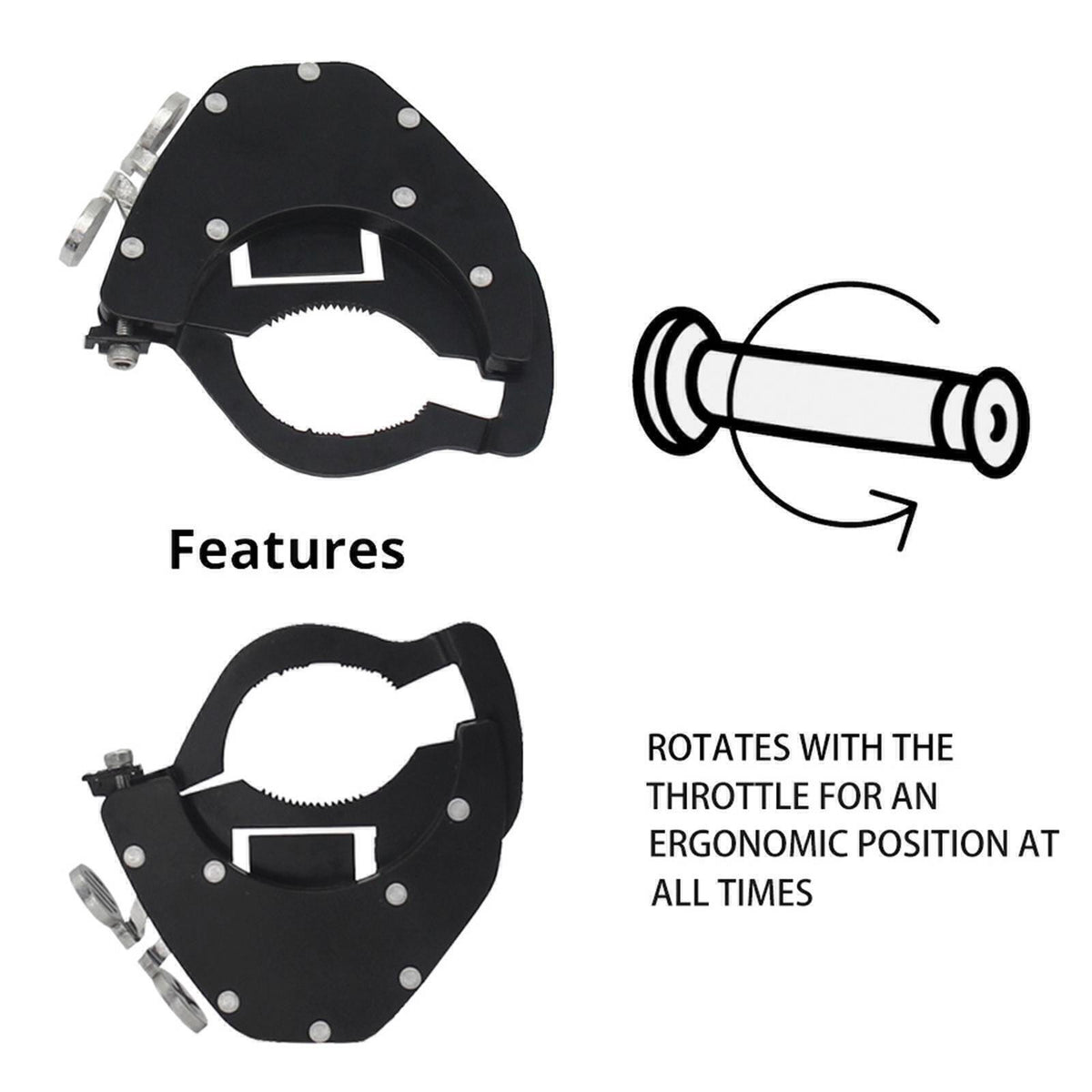 For Honda Universal Motorcycle Cruise Control Throttle Lock Assist Top Bottoms