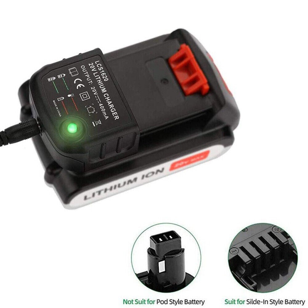 2pcs  Charger Lithium-Ion Replacement for Black & Decker LBXR20 14.4V 18V 20V