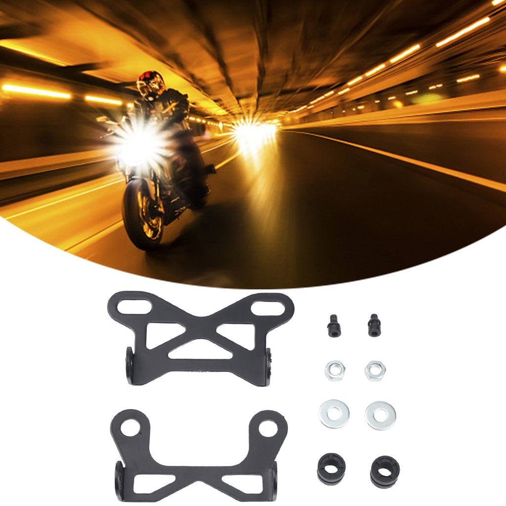 Sleek Black Motorcycle Instrument Bracket for Easy Speedometer Fitment