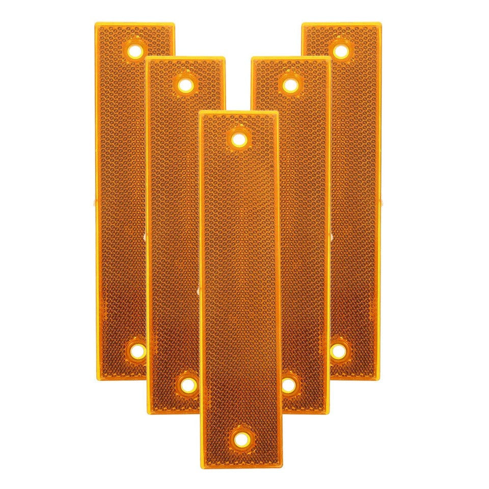 6X Acrylic Reflective Sign Post Panels Road Markers for Driveway Parking Safety