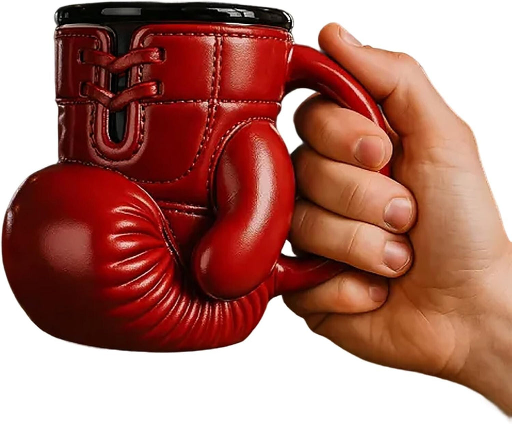 12Oz Boxing Glove Mug, Novelty Shaped Boxing Mug,Sports Lovers Coffee Cup Gift