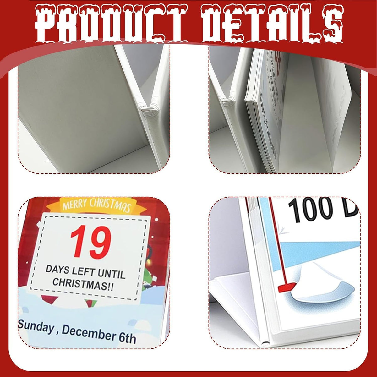 Christmas Advent Calendar 2026 for 100 Days,100 Day Christmas Countdown Calendar