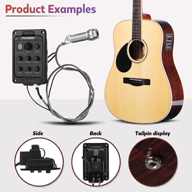 301 Presys Blend 301 Acoustic Guitar Pickup Preamp EQ Tuner Piezo Mic Beat