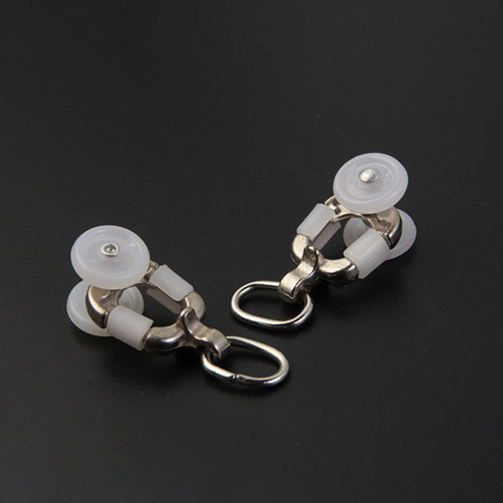 8pcs Heavy Duty Curtain Track Hooks Pulley Runners Gliders for Pergola Canopy