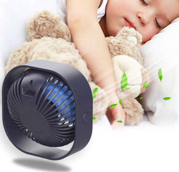Portable Mini Desk Fan with Anti-Slip Silicone Base