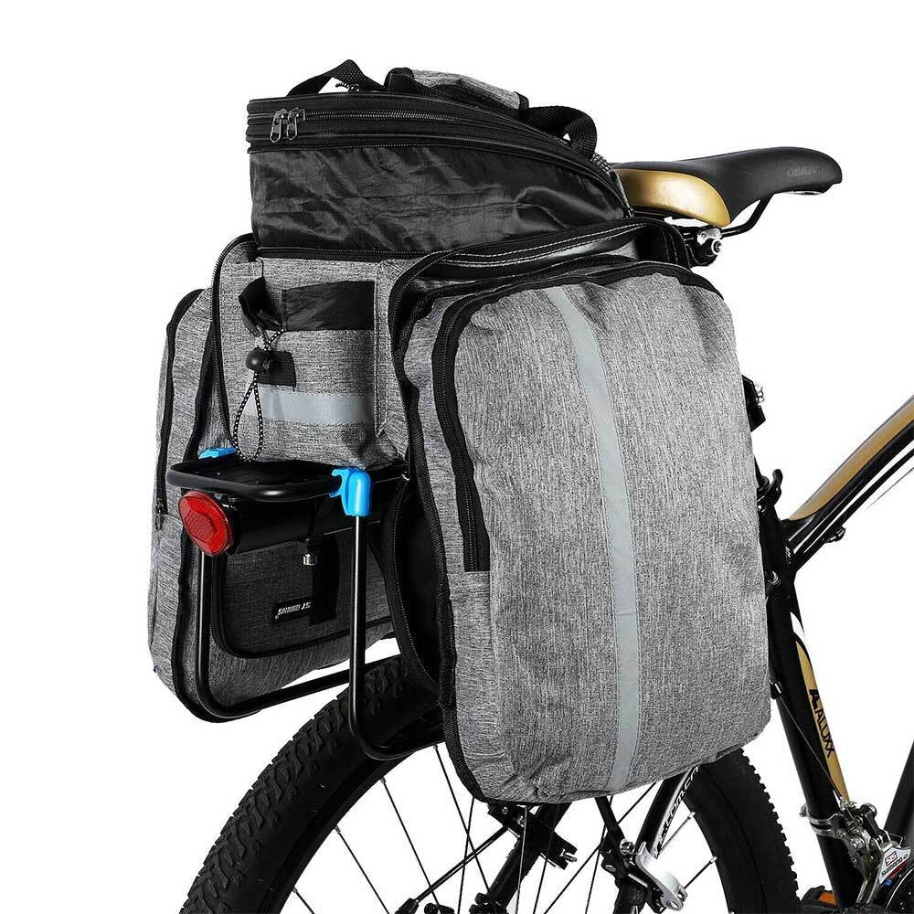 Waterproof Cycling Bicycle Touring Trunk Bag Bike Pannier Bag Rear Rack Bag