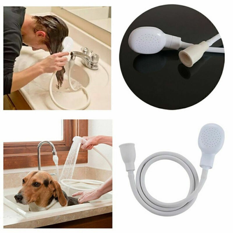 3M Push On Single Tap Bath Sink Shower Head Hose Kit For Hairdresser Pet