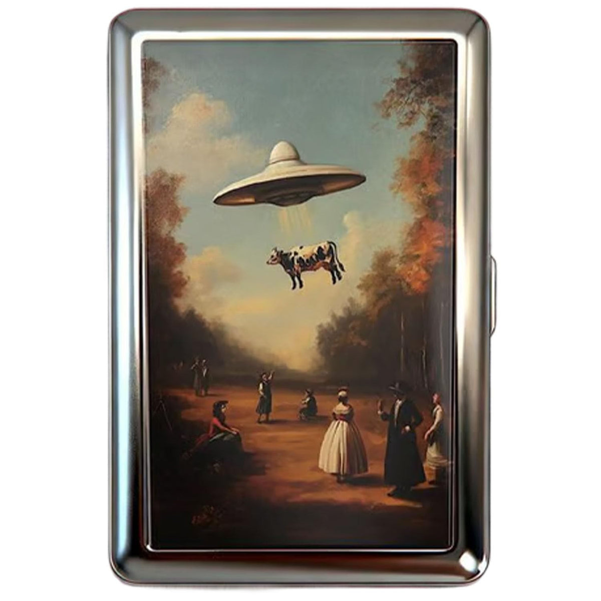 Vintage-Style Versatile Card & Cash Case, 2026 Vintage Versatile Metal Cigarette