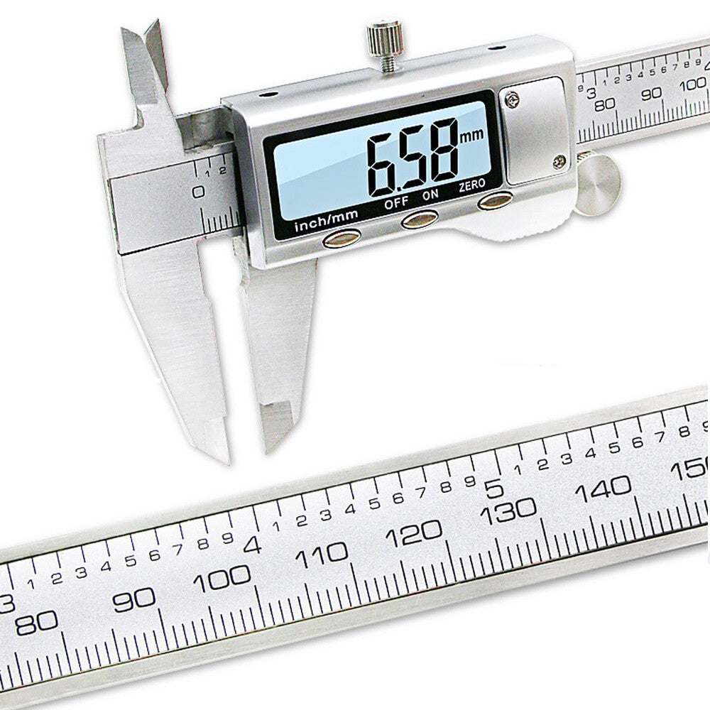 150mm Vernier Caliper Stainless Steel Digital Caliper 6 inch Measuring Tool．