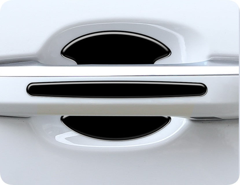 Set of 8 Clear Door Handle Cup Scratch-Proof Stickers for Toyota Vehicles