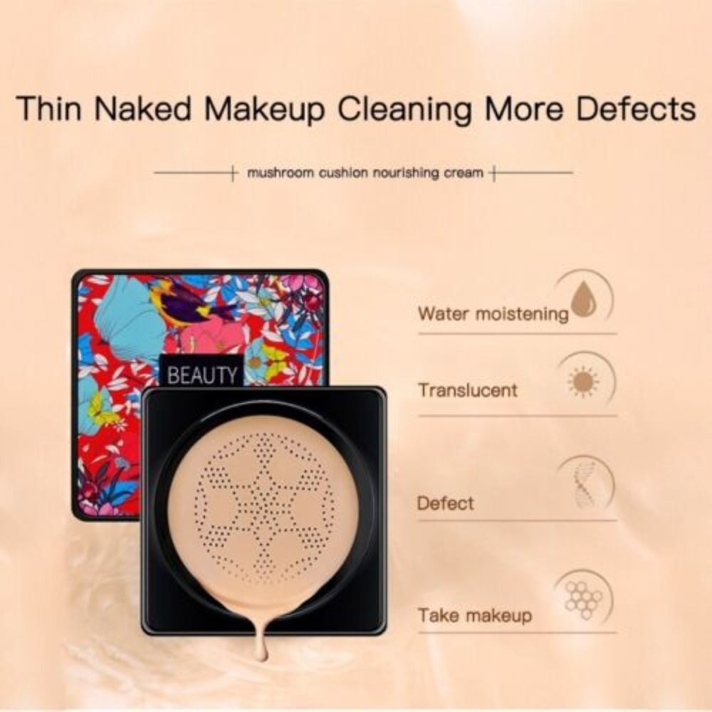 Facial Base Primer Mushroom Head Foundation Air Cushion BB&CC Cream Face Makeup