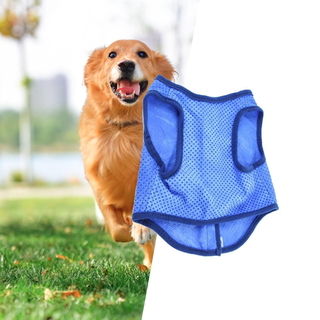 Summer Dog Cooling Vest Pet Cooler Jacket Breathable Clothes M/L/XL