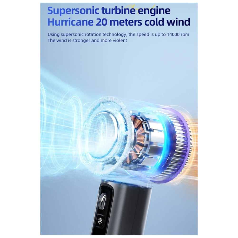1X(Semiconductor Refrigeration High-Speed Handheld Electric Fan 4000mAh USB4735