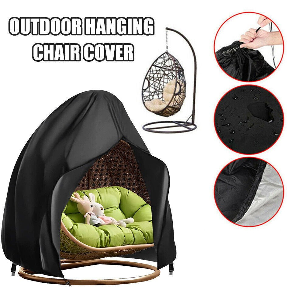 Hanging Chair Cover Waterproof Egg Shape Outdoor Dust Cover